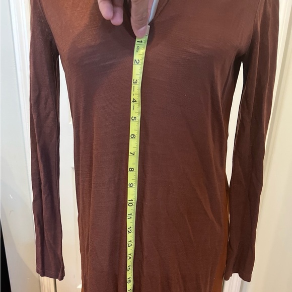 Vintage Lacoste Long Sleeved Brown Dress size 34 - Picture 12 of 14